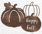 Happy Fall Pumpkins Cutout - Old West Iron