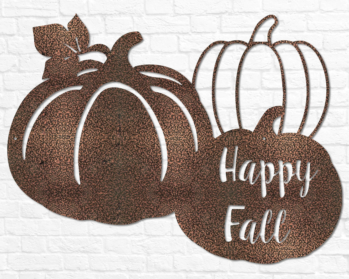 Happy Fall Pumpkins Cutout - Old West Iron