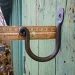 Hand Forged heavy duty Thumbprint J Hooks - Old West Iron