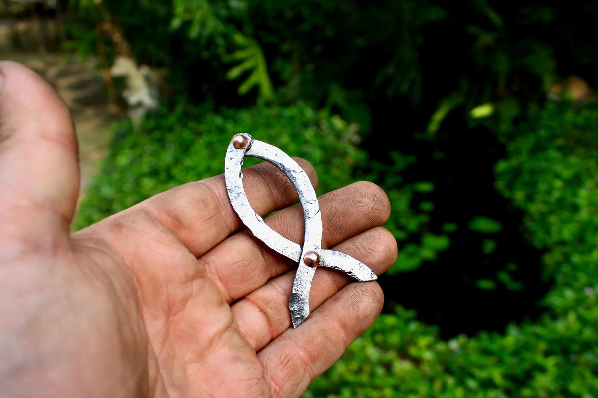 Jesus fish pendant, the fisher of men - Old West Iron