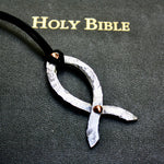 Jesus fish pendant, the fisher of men - Old West Iron