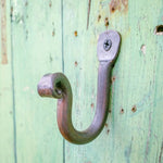 Hand Forged heavy duty Thumbprint J Hooks - Old West Iron