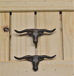 Texas Longhorn Cabinet Knob - Old West Iron