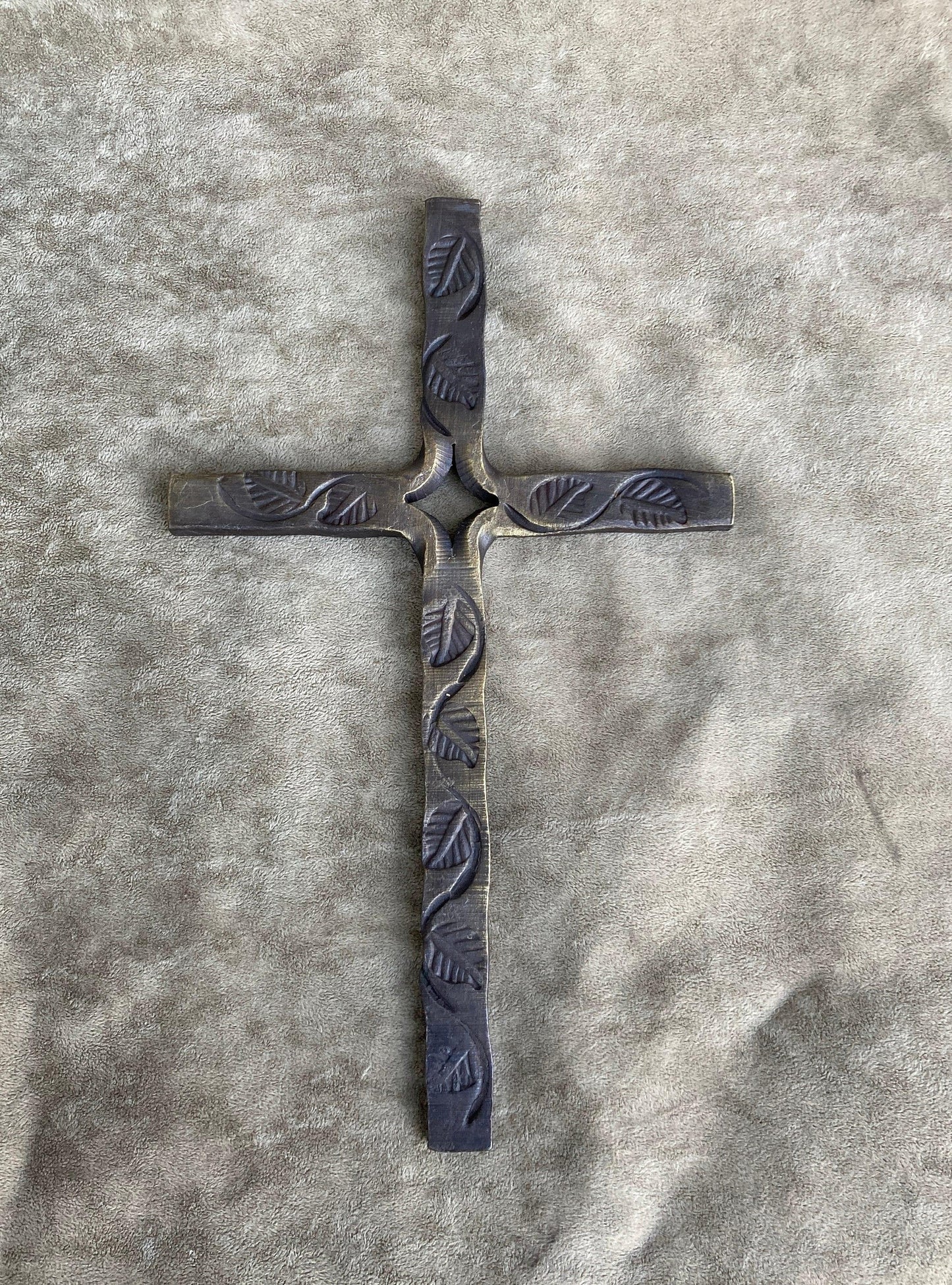 Hand Forged Cross Decor