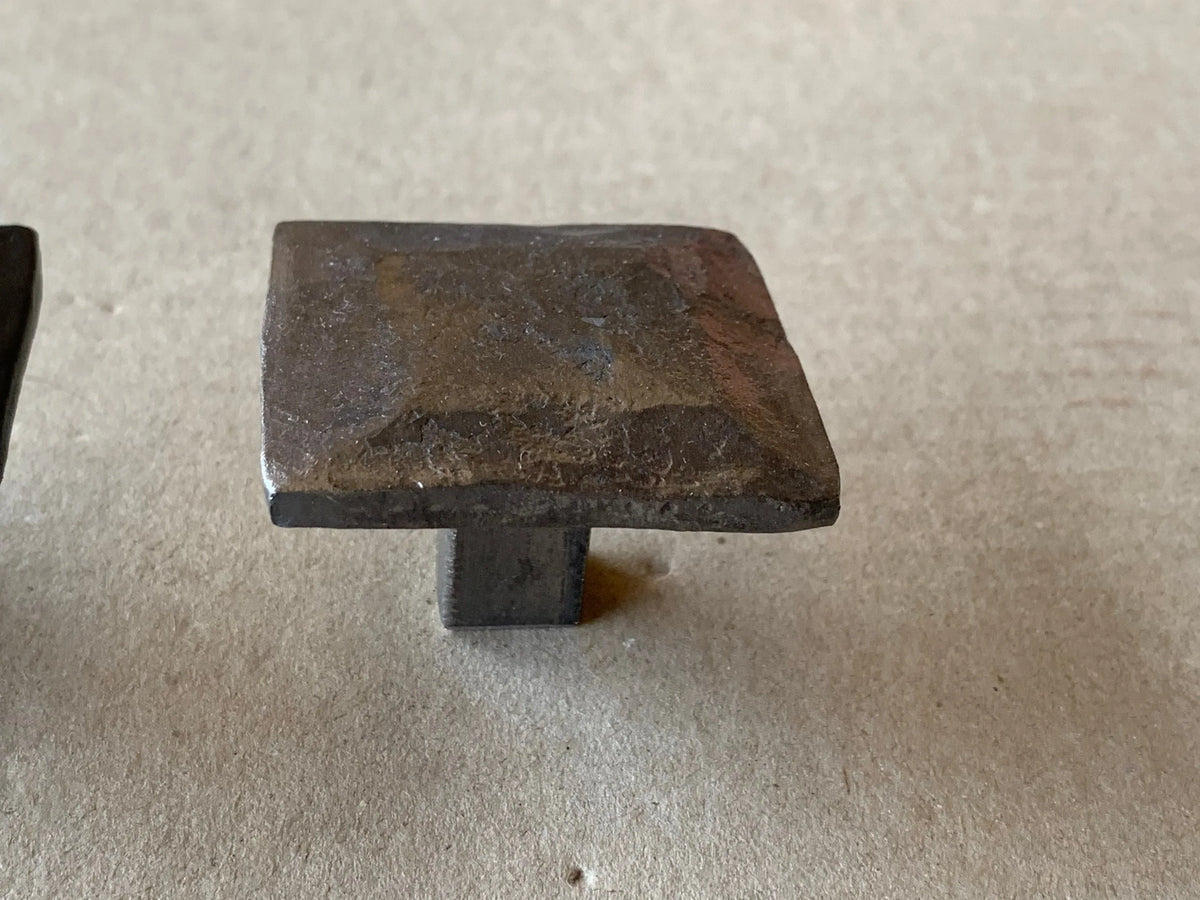 Hand Forged Hammered Iron Drawer Pull - Old West Iron