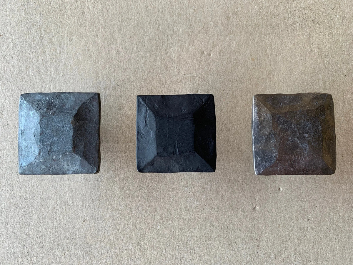 Hand Forged Hammered Iron Drawer Pull - Old West Iron