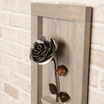 Framed Steel Rose - Old West Iron