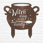 Halloween Witch Sign for Outdoor - Old West Iron