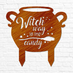 Halloween Witch Sign for Outdoor - Old West Iron