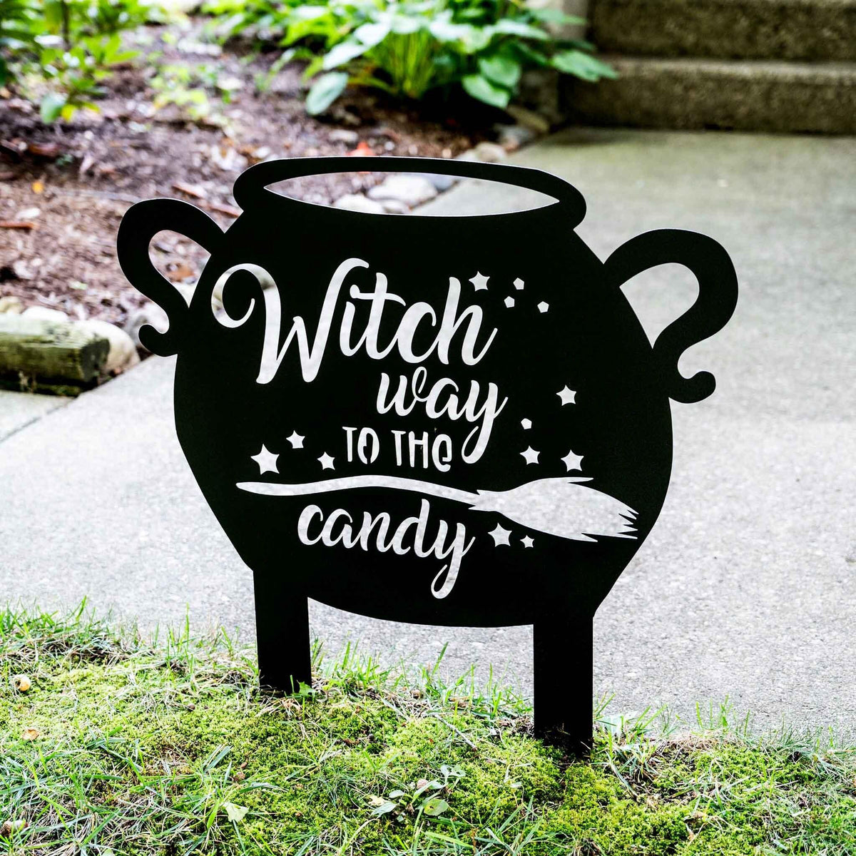 Halloween Witch Sign for Outdoor - Old West Iron