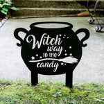 Halloween Witch Sign for Outdoor - Old West Iron