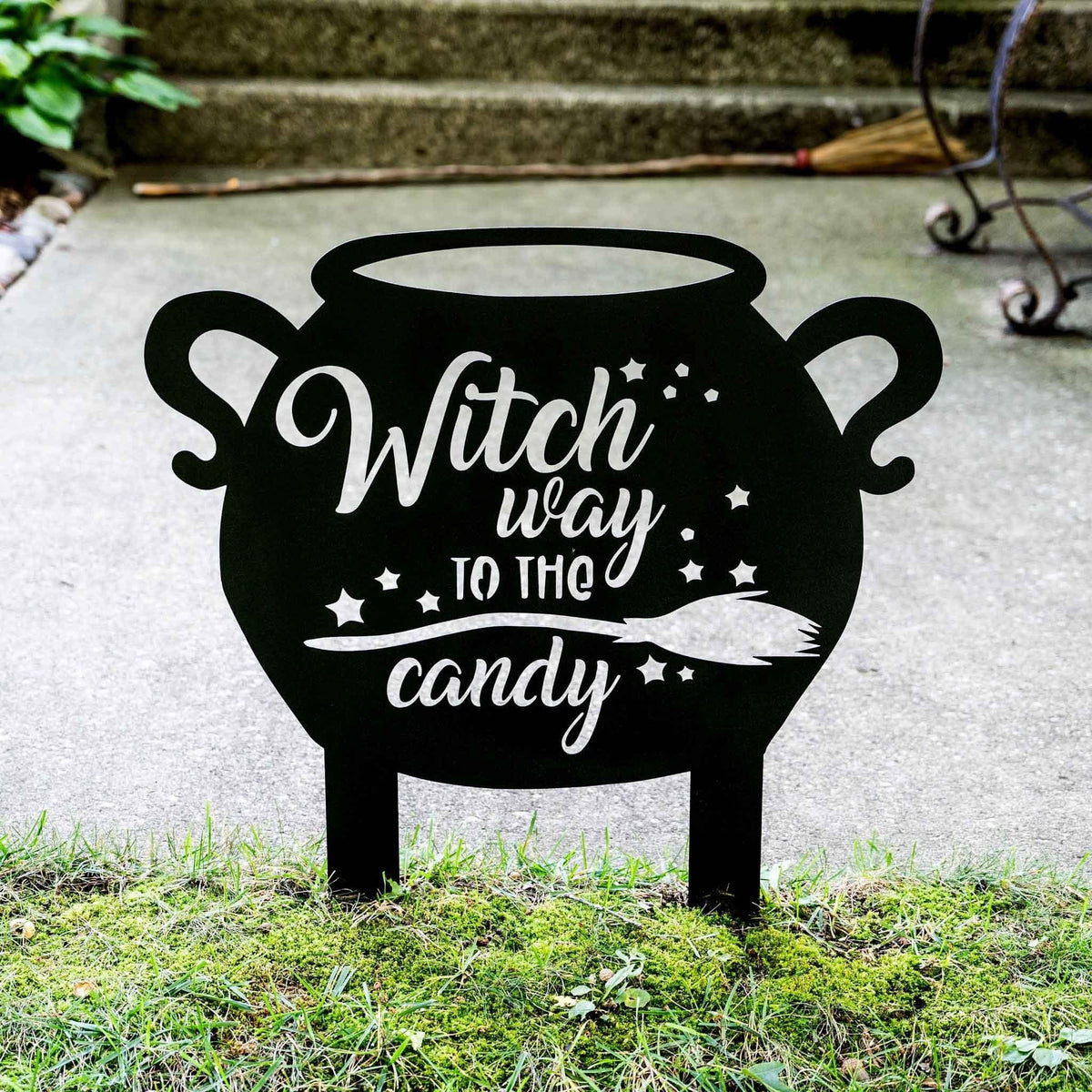 Halloween Witch Sign for Outdoor - Old West Iron