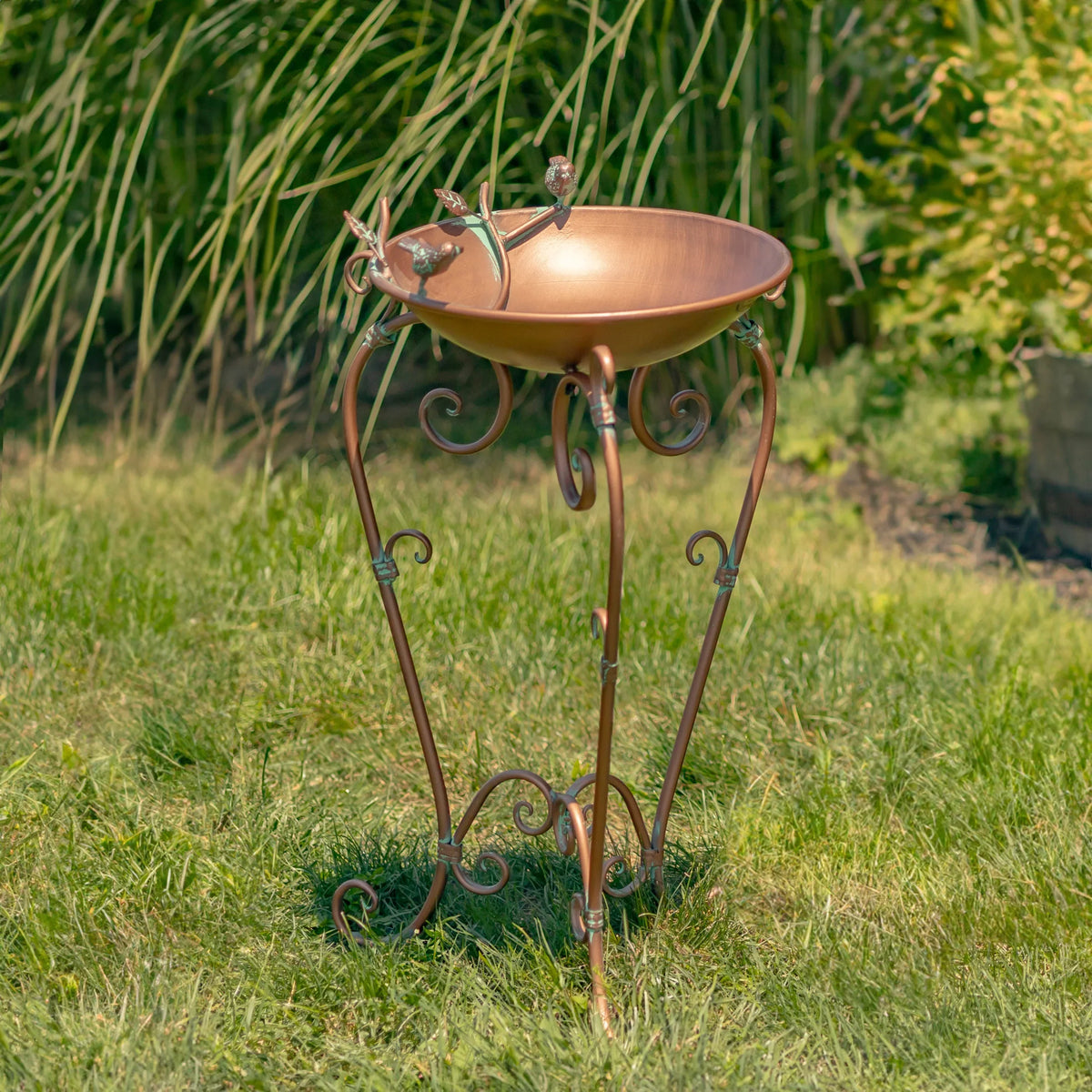 Antique Copper Birdbath - Old West Iron