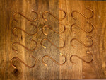 Set of 12 Copper Shower Hooks - Old West Iron