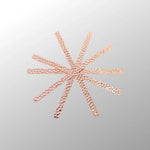 Hammered Copper Strips, 9"x.5" (5 Pack) - Old West Iron