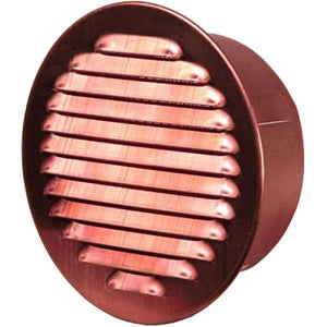 Round Copper Soffit Vent With Screen - Old West Iron