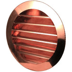 Copper Round Circle Louver Gable Wall Vent - Old West Iron