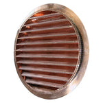 Copper Round Circle Louver Gable Wall Vent - Old West Iron