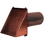 Hammered Copper Dryer Vent Exhaust Vent 4" - 12" - Old West Iron