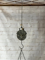 49"t Old Pail Pulley Planter - Outdoor Patio Decor - Metal Flower Bucket or Ivy Basket Container - Rustic Home Farmhouse - Old West Iron