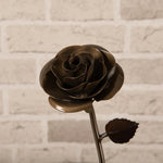 Hand-Forged Bronze Rose - Old West Iron