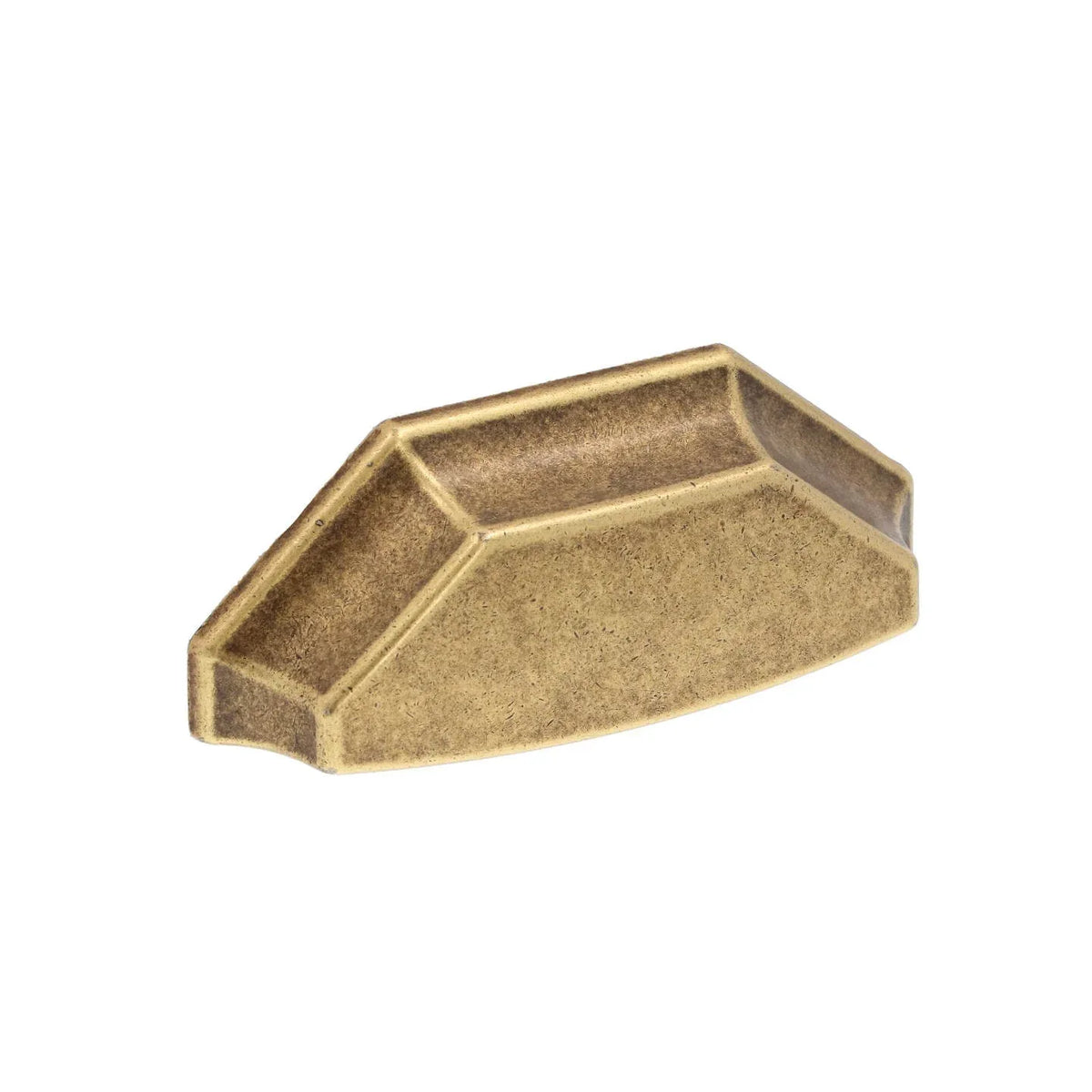Retro Antique Brass Drawer Cup Pulls - Old West Iron