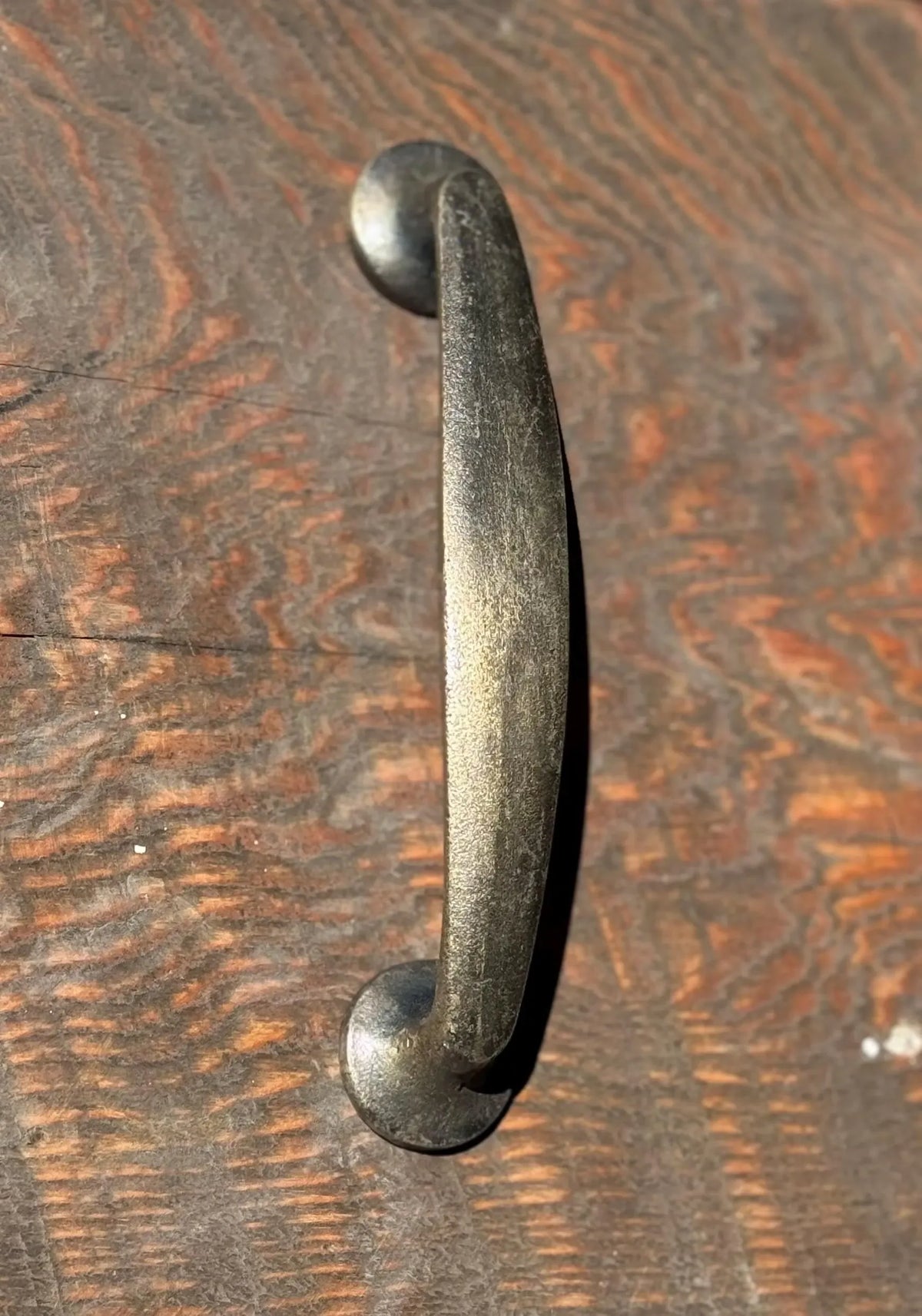 Mid Century Cabinet Handle- Aged Gold - Old West Iron