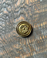 Brass Floral Rosette with 1/4” Threaded Hole - Old West Iron