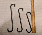 Hand Forged Simple S Hooks - Old West Iron