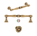 Vintage Drawer Pulls in Antique Brass - Old West Iron