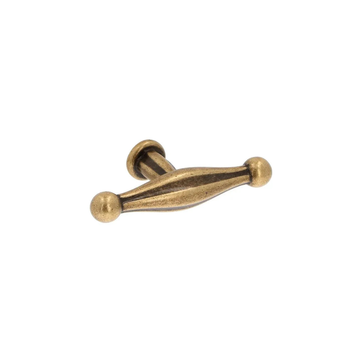 Antique Brass Cabinet Pulls & T-Bar Knobs - Old West Iron