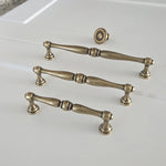 Vintage Drawer Pulls in Antique Brass - Old West Iron
