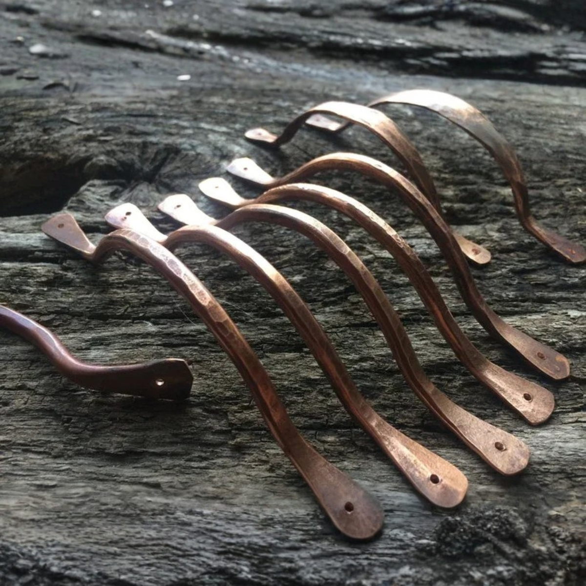 Delicate Solid Copper Drawer Pulls
