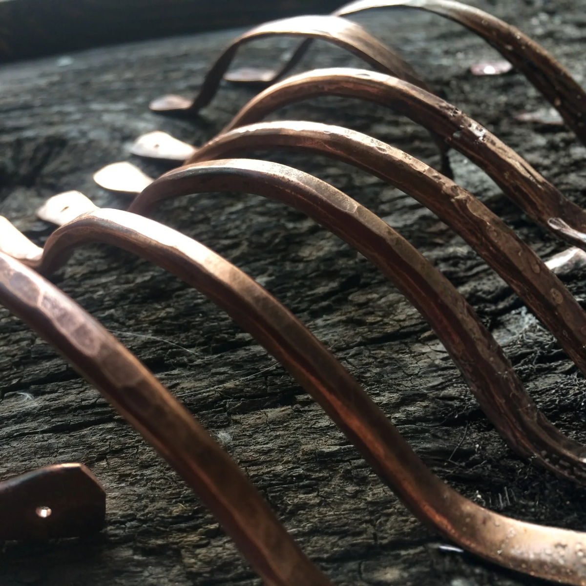 Delicate Solid Copper Drawer Pulls