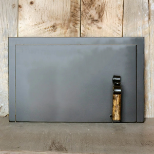 Custom Spanish Colonial Rectangle Hinged Pizza Oven Door - 10" / 14"