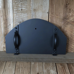 Custom Mediterranean Arched Freestanding Pizza Oven Door - 10" / 14"
