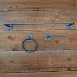 Classic Iron Bath Set - Square Backplates