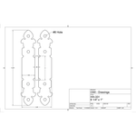 IN STOCK Spanish Cathedral Iron Hinge