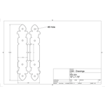 IN STOCK Spanish Cathedral Iron Hinge