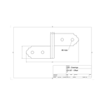 Classic Iron Offset Hinge