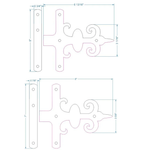 Georgian Iron Hinge