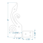 Polish Iron Hinge