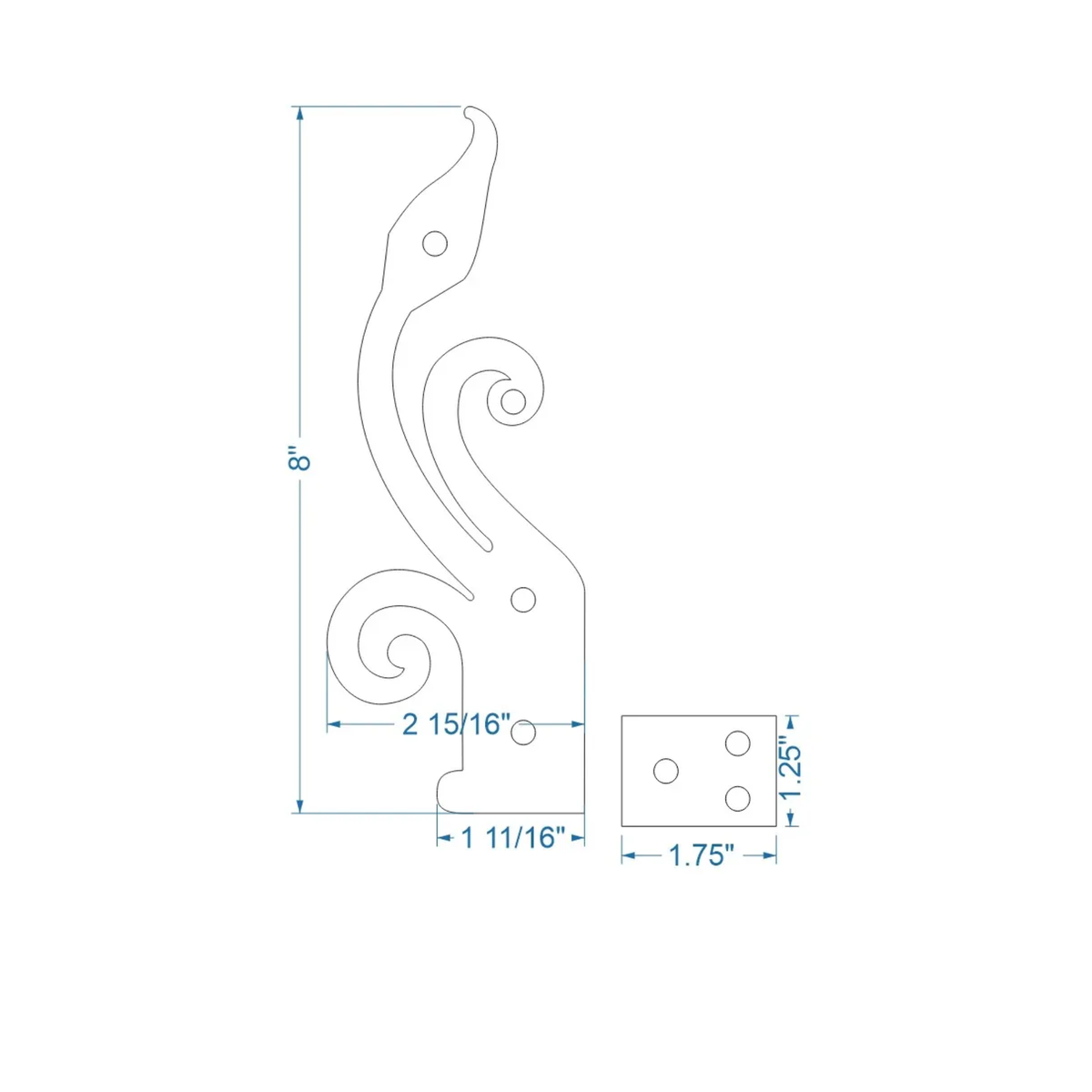 Polish Iron Hinge