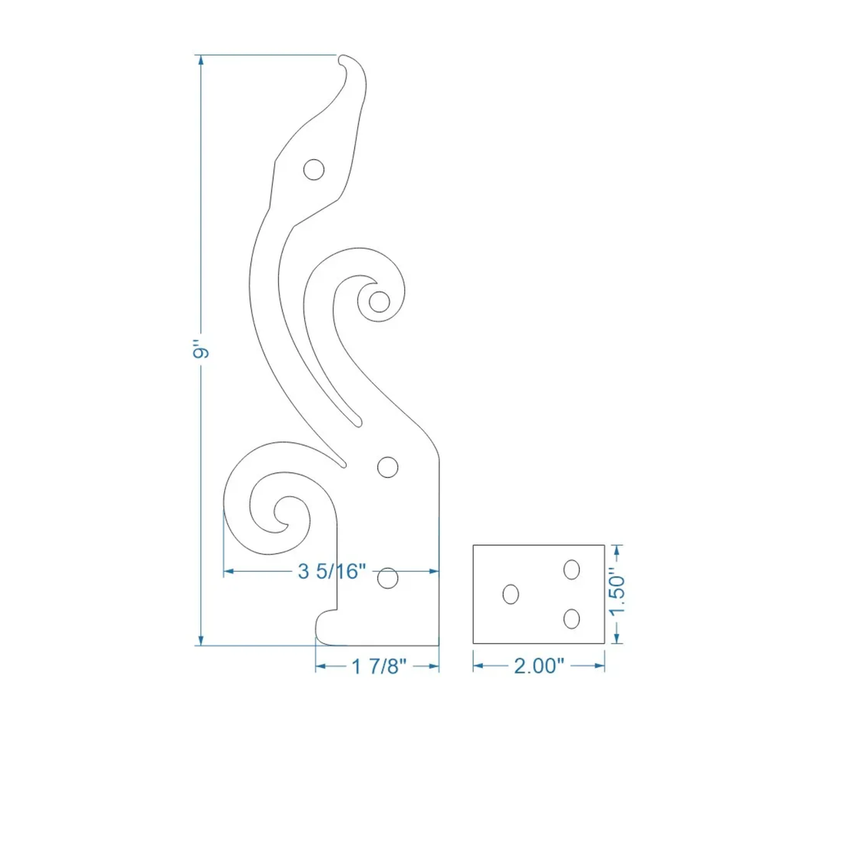 Polish Iron Hinge