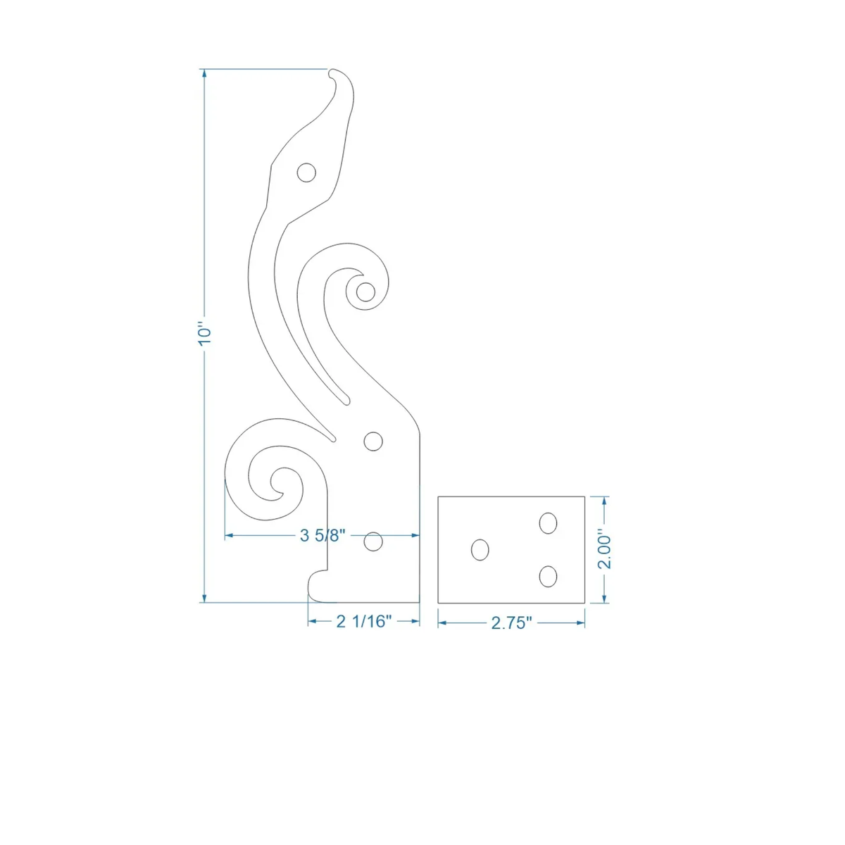 Polish Iron Hinge