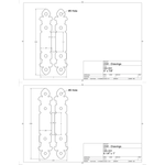 Spanish Cathedral Iron Butterfly Hinge