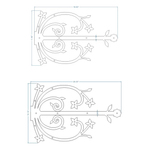 Polish Iron Garage Door Dummy Hinge Strap