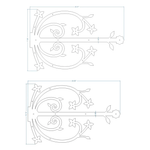 Polish Iron Garage Door Dummy Hinge Strap