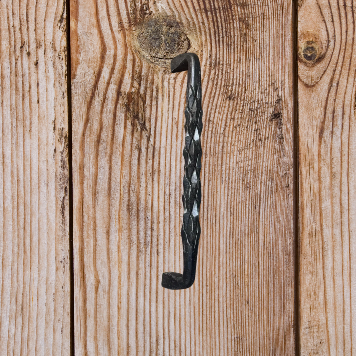 Poignée de tirage de porte en fer forgé à échelle