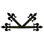 Florence Fleur De Lis Iron "K" Plate - Old West Iron